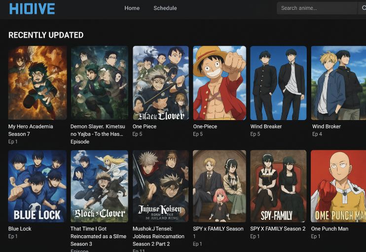 HIDIVE OC – unique anime-style character for streaming platform